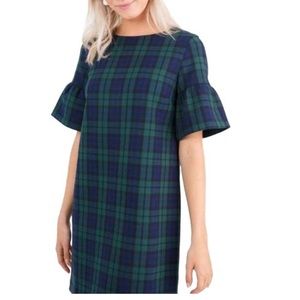 Vineyard Vines Blue and Green Plaid Dress